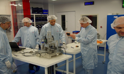 Clean room testing at frentech aerospace